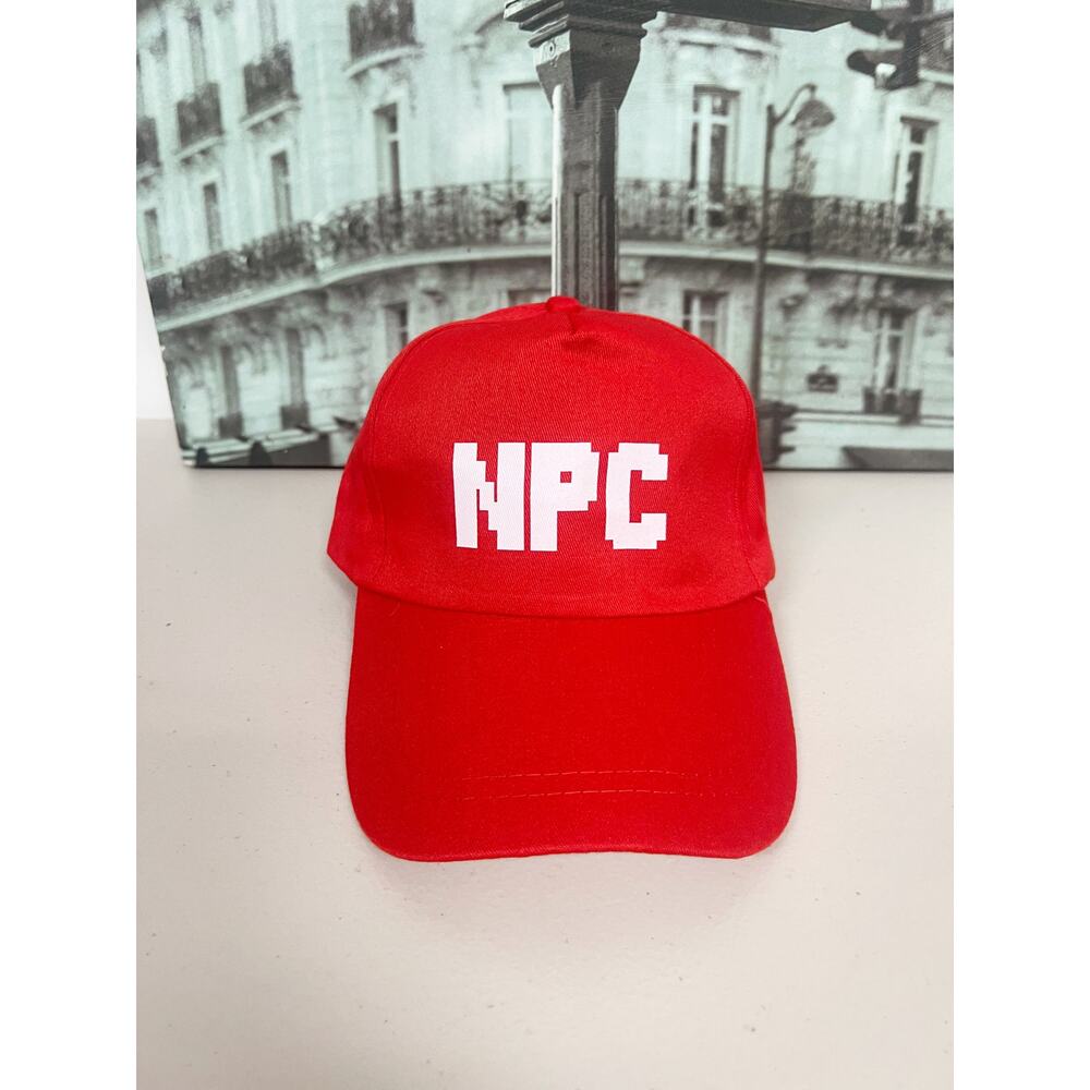 NPC Pixel Gamer Baseball Cap, Adjustable Funny Gamer Hat